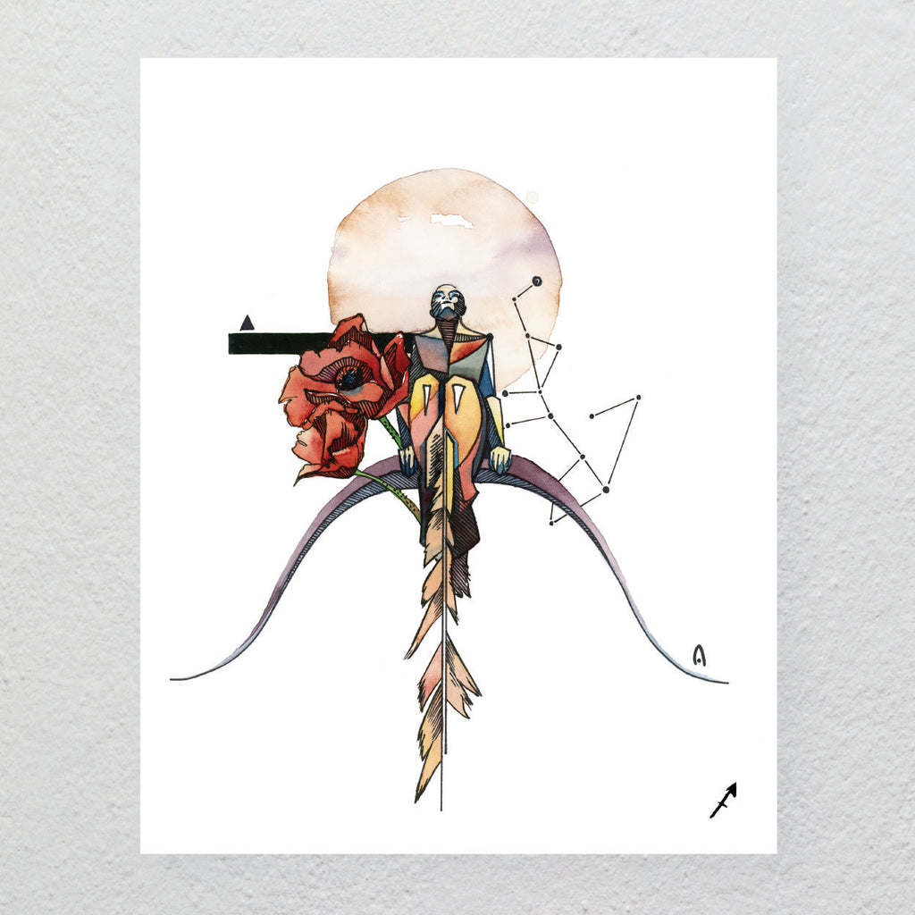 Zodiac Print | Sagittarius - The Vindur Shop