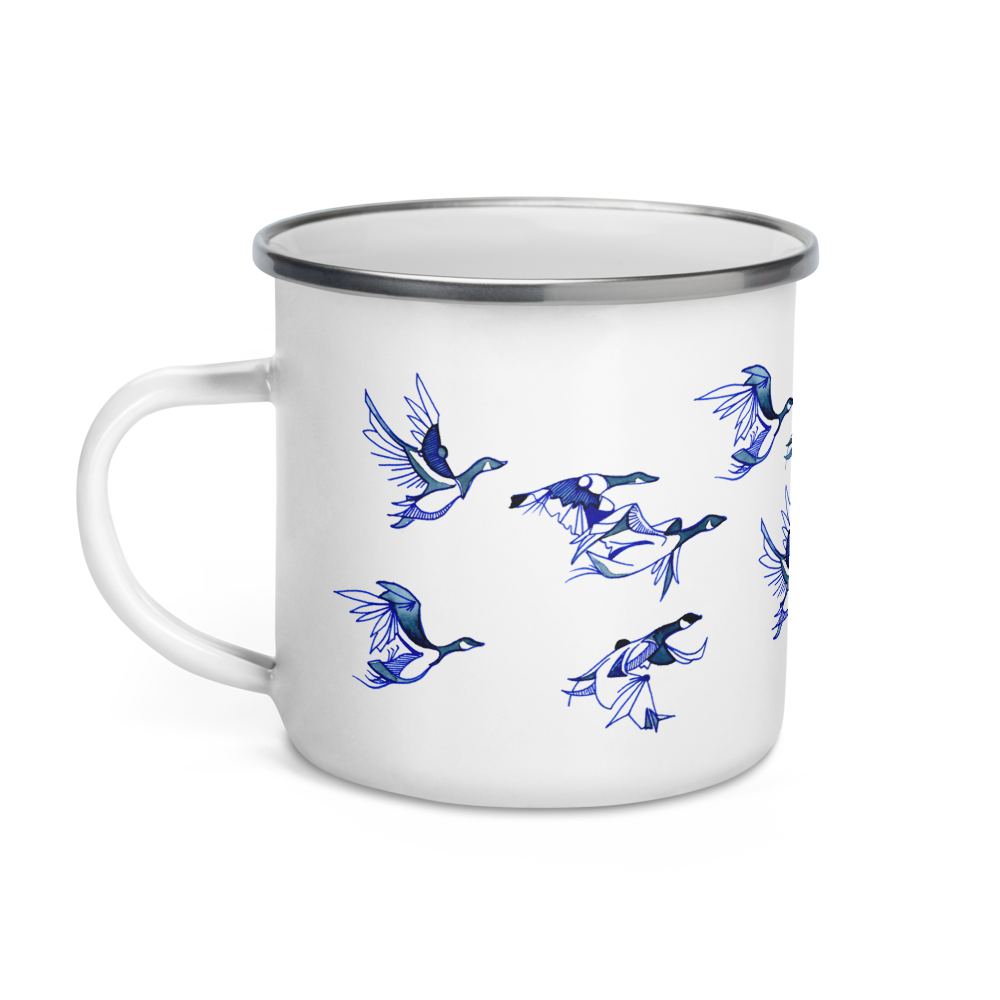 Enamel Mug | Blue Geese - The Vindur Shop