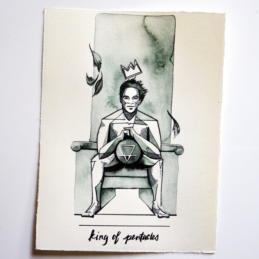 Original Art v.II |  King Pentacles - The Vindur Shop