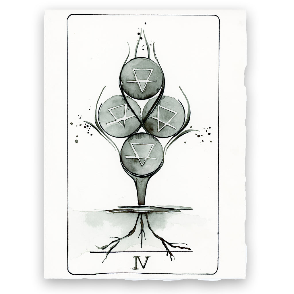 Original Art v.I | IV Pentacles - The Vindur Shop